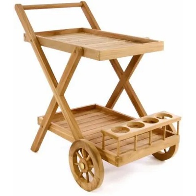 DIVERO 56087 zahradní dřevěný servírovací vozík