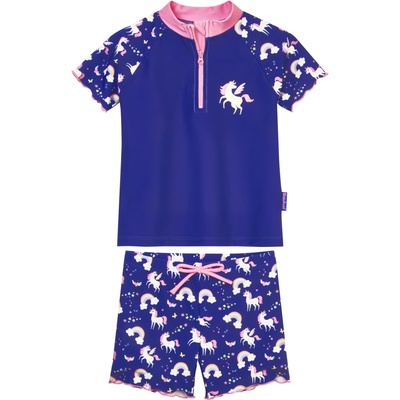 Playshoes Dievčenská súprava na kúpanie s UV ochranou, 2-dielna jednorožec