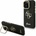 GUESS PU Grained 4G Logo Stand Camera Frame Заден капак за iPhone 15 Pro Черно Guess | Cheren | ЖЕНИ | UNI