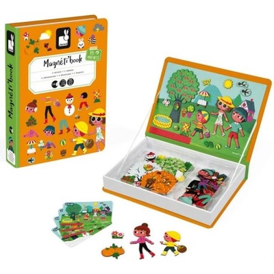 Janod Magnetibook Сезони Магнитна книга за деца