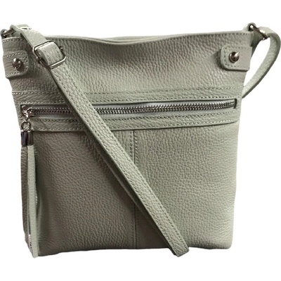 Vera Pelle dámská kožená crossbody kabelka mintová 1660 D69-blue glass