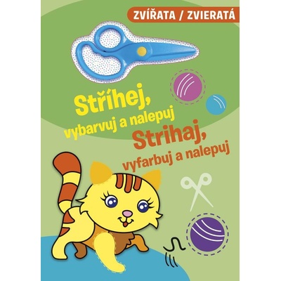 Stříhej, vybarvuj a nalepuj / Strihaj, vyfarbuj a nalepuj - Zvířata / Zvieratá (CZ/SK vydanie)