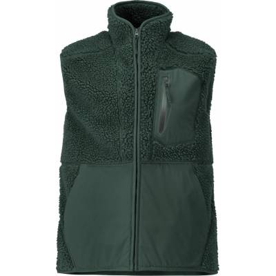 Mascot International 22465-682 CUSTOMIZED vesta z umelej kožušiny na zips lesná zelená