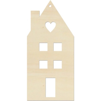 LYMFY Domček 15x7 cm prírodné drevo