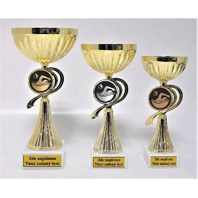 VIZINGR Plavecké poháry 333-LAC016 333-LAC016/24 cm