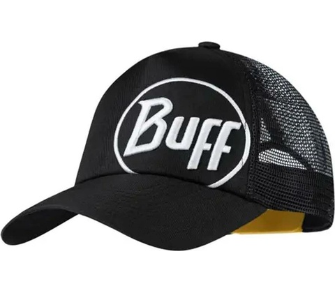 Buff Trucker Cap logo black