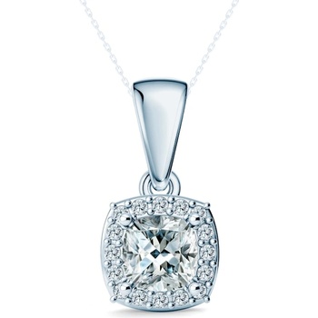 SAVICKI Висулка This is Love: бяло злато, диаманти с шлифовка " възглавница