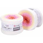 YARNART Rose Garden 302 White Pink Плетива прежда (Rose Garden 302)
