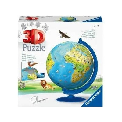 Ravensburger Пъзел Ravensburger 3D World Map 180 Части