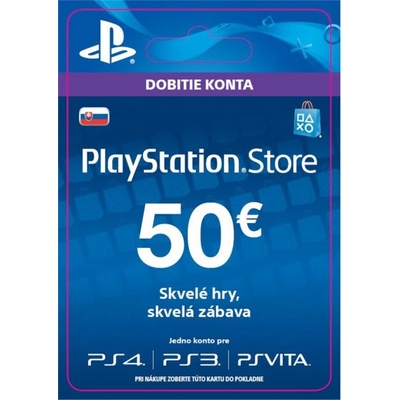 PlayStation dárková karta 50€