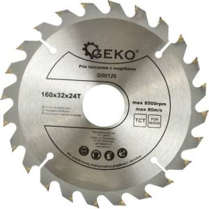 GEKO Диск за циркуляр 160 мм 24Т 32 мм 00405 (g00126)