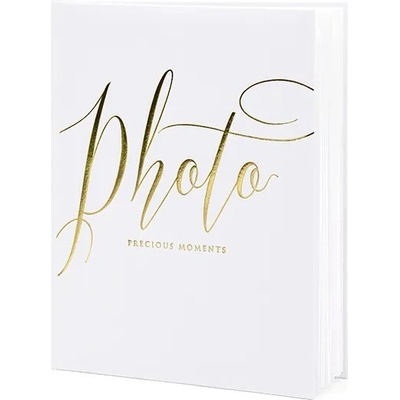 PARTYDECO Fotoalbum Vzácné okamžiky, 20x24,5cm, bílá, 22 listů