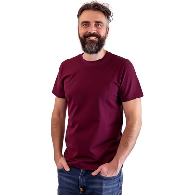 Pánske tričko Marek krátky rukáv cyklamen