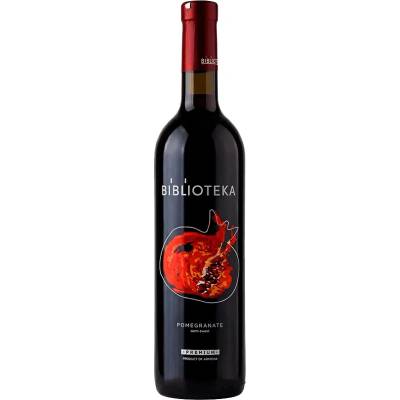 Manukyan Biblioteka granátové víno polosladké 12,5% 0,75 l (holá lahev)