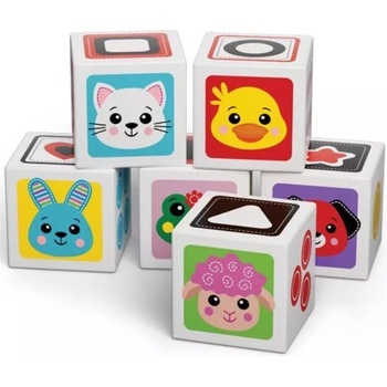 KIDS HITS Детски хитове: Моите първи дървени кубчета - комплект от 6 бр (kh20/007)