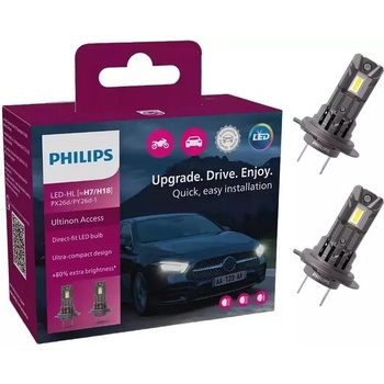 Philips LED U2500 CX H7/H18 PX26d/PY26d-1/16W/12V 2 ks