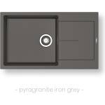 Pyramis МИВКА pyragranite ithaka plus 86х501b1d iron grey (70243611) Мивка за вграждане
