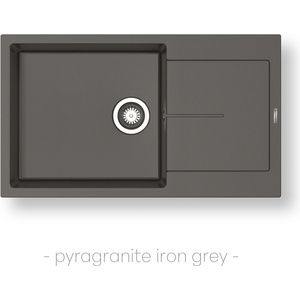 Pyramis МИВКА pyragranite ithaka plus 86х501b1d iron grey (70243611) Мивка за вграждане