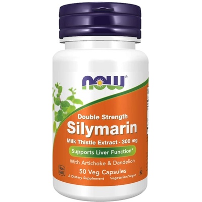 NOW Double Strength Silymarin, 50 капсули, Now