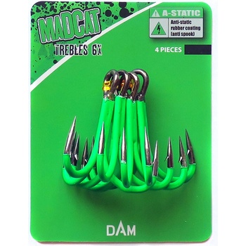 MADCAT trojháček A-Static Treble Hooks vel.4 4 ks