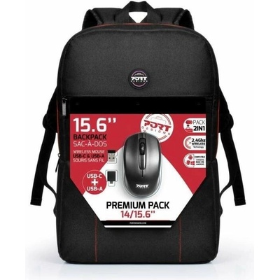PORT DESIGNS batoh na notebook Premium Backpack 501901 14/15.6" batoh + Wireless Mouse