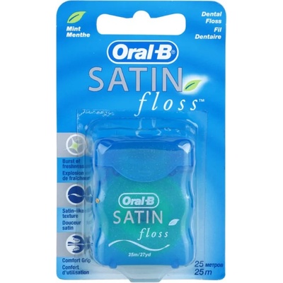 Oral B Satin Floss конец за зъби вкус Menthol 25 м