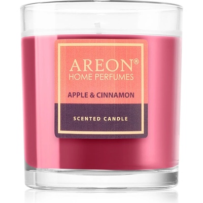 Areon Scented Candle Apple & Cinnamon ароматна свещ 120 гр