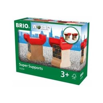 BRIO World Brückenfundament (braun/rot)