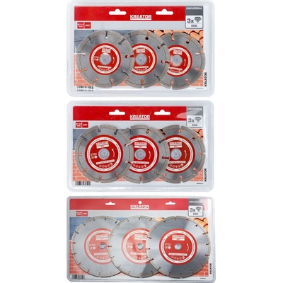 Kreator Diamantový kotouč segmentový 230 mm KRT080102 3 ks