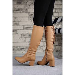 Moda Trend Дамски ботуши - Бежови 298898 (298898_Бежов)