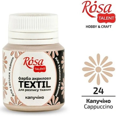 Rosa Talent farba na textil 20 ml 24 capuccino