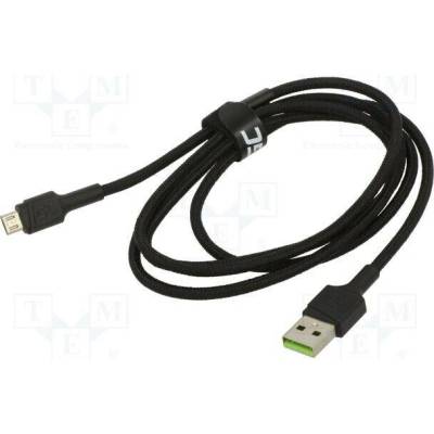 Green Cell KABGC20 USB 2.0, USB A vidlice, USB B micro vidlice, 1,2m, černý