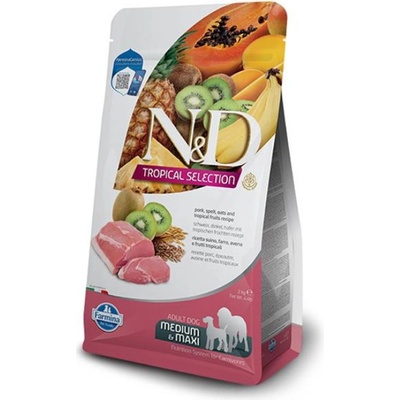 N&D dog Tropical Selection AG adult Medium&maxi pork 10 kg