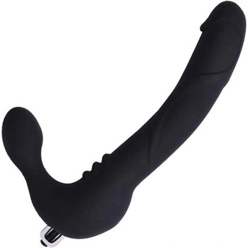 Chisa-novelties Двоен женски вибратор за Страп-он "cavalier black" 24 см