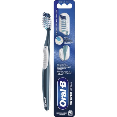Oral-B Cross Action Pro-Clean Clinical Stredne tvrdá