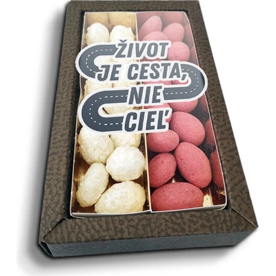 Sablio Mandle v čokoláde Život je cesta nie cieľ 2 x 80 g