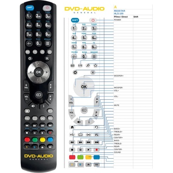 GENERAL REDSTAR HLS-100 - съвместимо дистанционно управление на марката General (HLS-100)