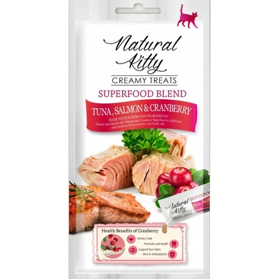 Natural Kitty tuna salmon cranberries 4 x 12 g