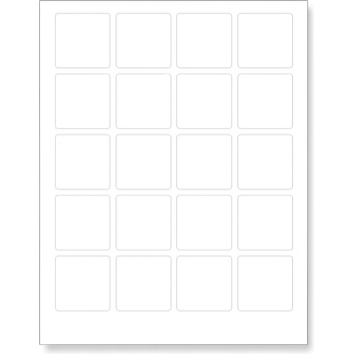 Самозалепващи етикети 40 x 40 mm, 24 етикети, A4, 100 листа (R0ECO.4040)