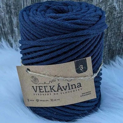 Velká vlna Špagát 3mm Safír