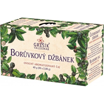 Grešík Čučoriedkový džbánok ovocný čaj 20 sáčkov