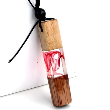 HARAHU Колие Trinity Resin - Розов KP7097 (7097)