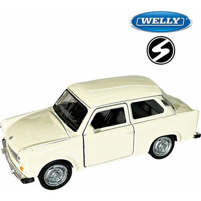 WELLY Autíčko na spätné natiahnutie Trabant 601 béžový