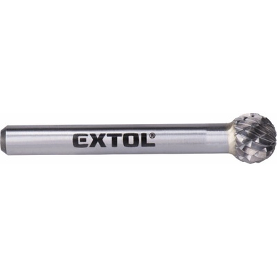 EXTOL INDUSTRIAL EXTOL Fréza karbidová, kulová, pr.10mm/stopka 6mm,sek střední (double-cut) 8703734