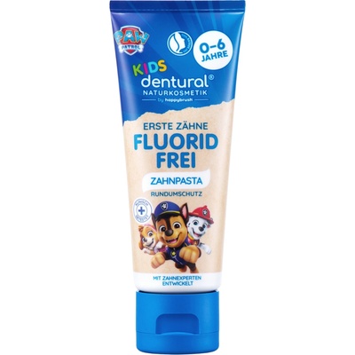 happybrush bez fluoridu na prvé zúbky dentural KIDS 75 ml
