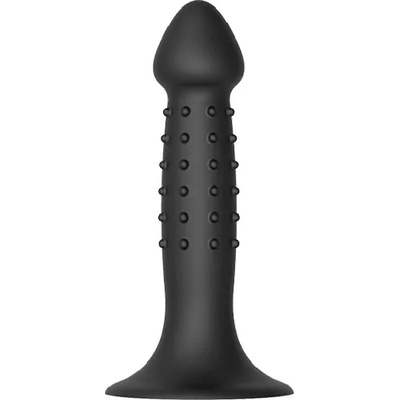 Mokko Анално дилдо Butt Plug "NUBBED BLACK" 14 см