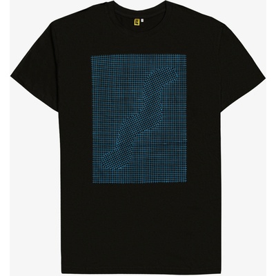 Černé tričko Snake Blue