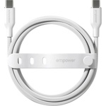 PanzerGlass Кабел PanzerGlass - Racing, USB-C/USB-C, 1.2 m, Silver White (5715685027628)