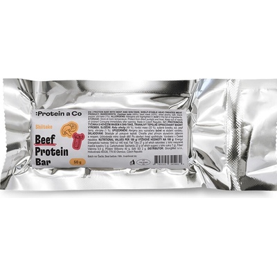 Telcek proteínová tyčinka so sušeným hovädzím mäsom arašidy a shiitake 50 g