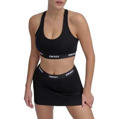 DKNY Women's Medium Impact Sports Bra - Black